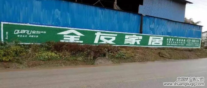双流的墙体广告
